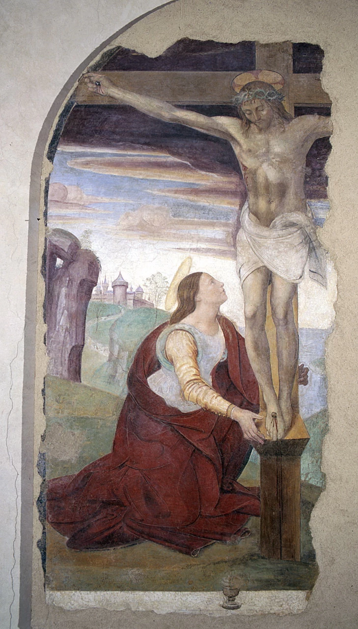 Cristo crocifisso con Santa Maria Maddalena - attribuito, Museo dello Spedale, Firenze
